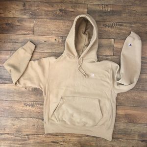 UO TAUPE REVERSE WEAVE HOODIE SIZE MEDIUM